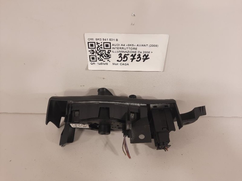 Interruttore Illuminazione 8K0 941 531 B Audi A4 8K5 Avant 2008