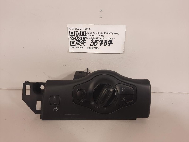 Interruttore Illuminazione 8K0 941 531 B Audi A4 8K5 Avant 2008