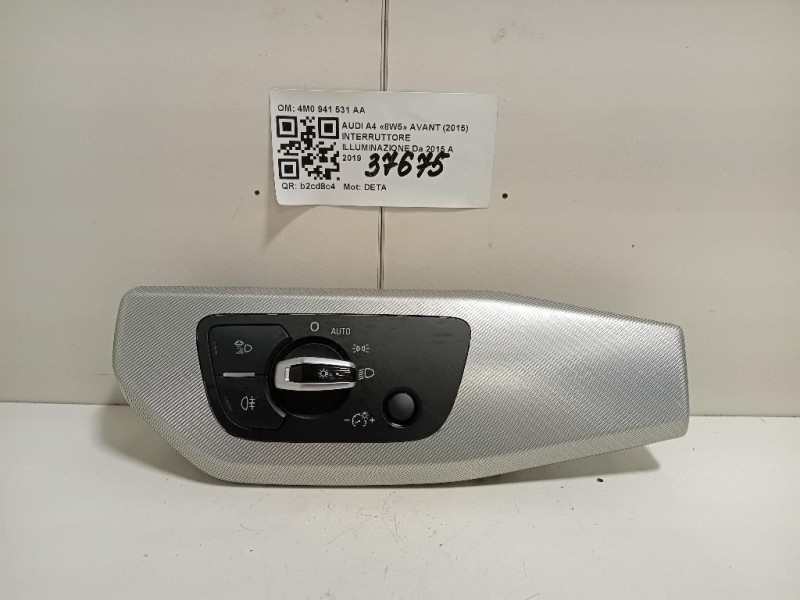 Interruttore Illuminazione 4M0 941 531 AA Audi A4 8W5 Avant 2015