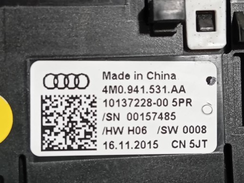 Interruttore Illuminazione 4M0 941 531 AA Audi A4 8W5 Avant 2015
