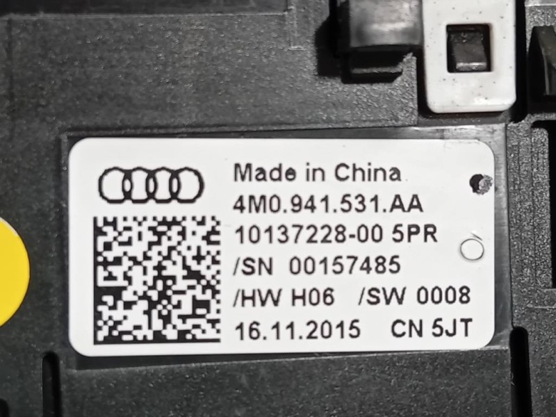 Interruttore Illuminazione 4M0 941 531 AA Audi A4 8W5 Avant 2015