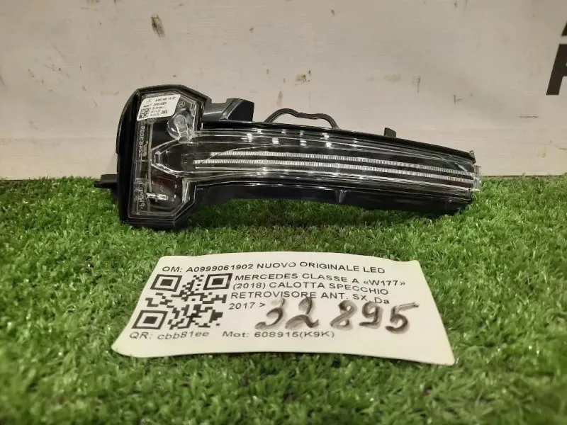 Calotta Specchio Retrovisore ANT SX A0999061902 NUOVO ORIGINALE LED Mercedes Classe A W177 2018