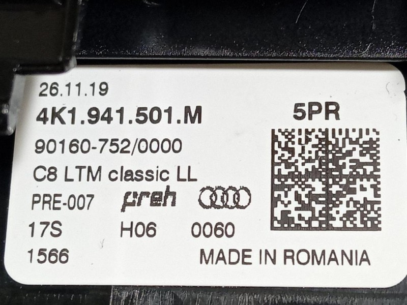 Interruttore Illuminazione 4K1941501M Audi A6 4GD Avant 2016