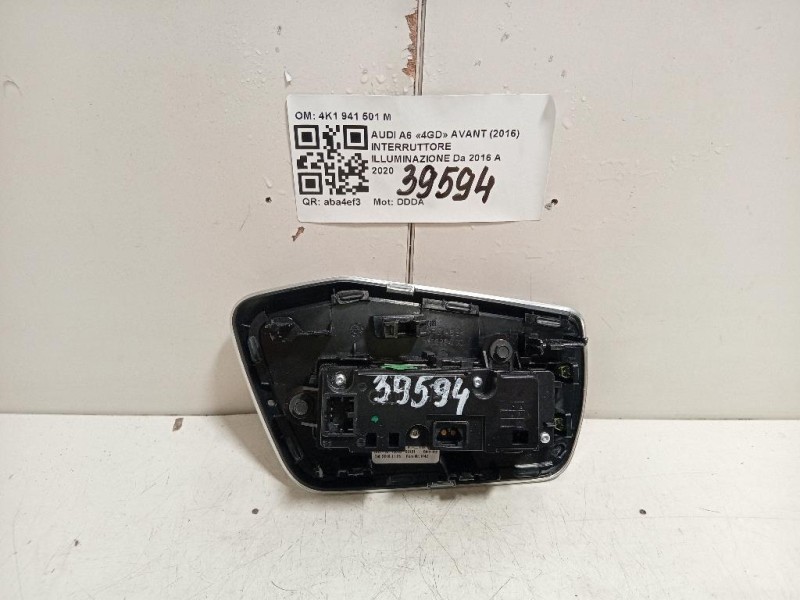 Interruttore Illuminazione 4K1941501M Audi A6 4GD Avant 2016