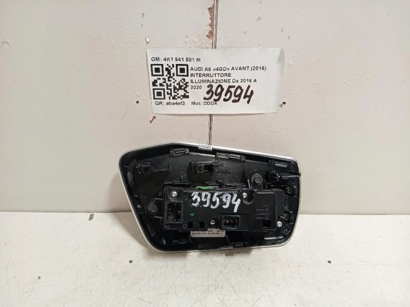 Interruttore Illuminazione 4K1941501M Audi A6 4GD Avant 2016