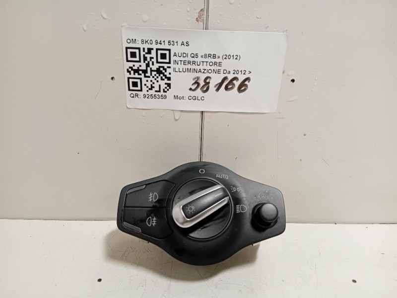 Interruttore Illuminazione 8K0 941 531 AS Audi Q5 8RB 2012
