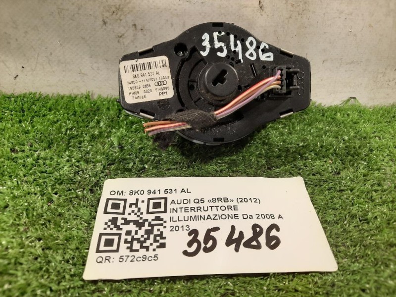 Interruttore Illuminazione 8K0 941 531 AL Audi Q5 8RB 2012
