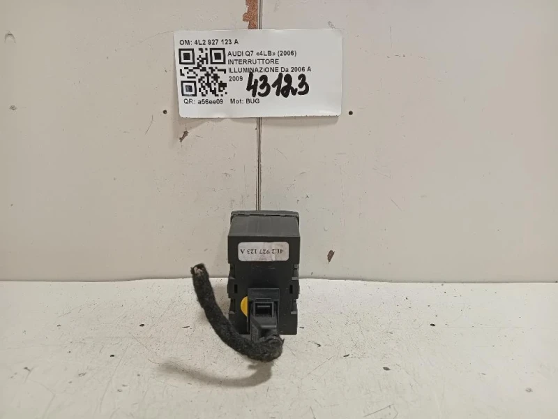 Interruttore Illuminazione 4L2 927 123 A Audi Q7 4LB 2006