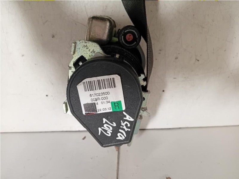 Cintura DI Sicurezza Sedile ANT DX 617023500 Opel Astra J 2012