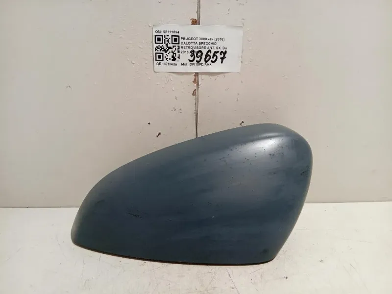 Calotta Specchio Retrovisore ANT SX 98111894 Peugeot 3008 II 2016