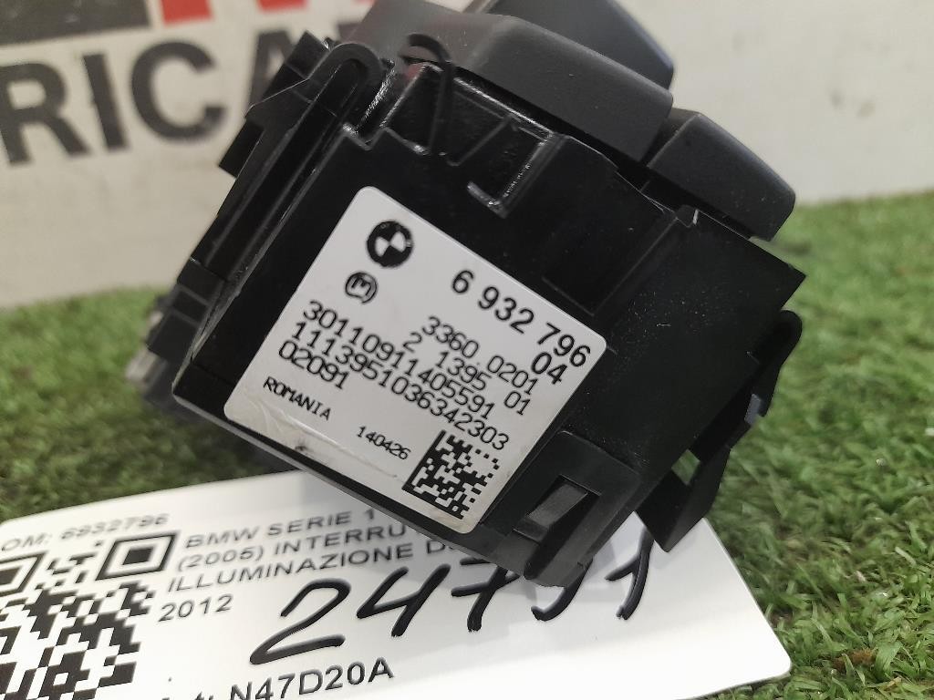 Interruttore Illuminazione 6932796 Bmw Serie 1 E87 Berlina 2005