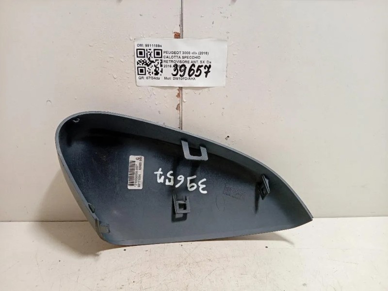 Calotta Specchio Retrovisore ANT SX 98111894 Peugeot 3008 II 2016