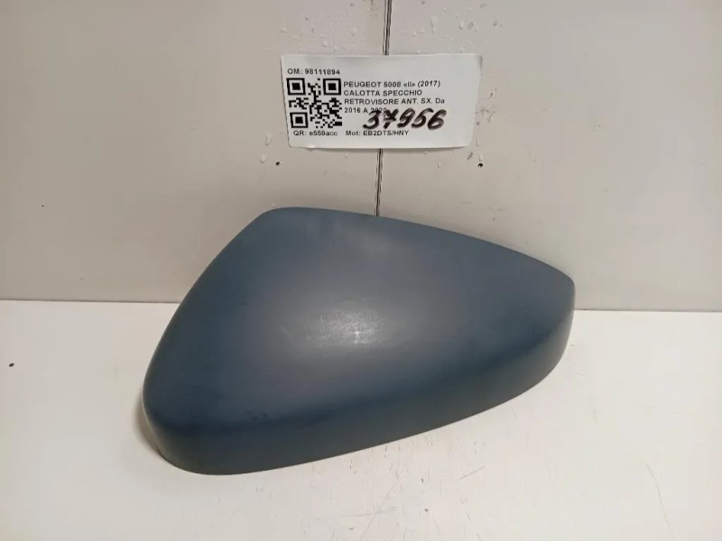 Calotta Specchio Retrovisore ANT SX 98111894 Peugeot 5008 II 2017