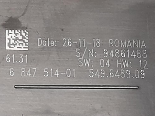 Interruttore Illuminazione 684751401 Bmw Serie 1 F20 Berlina 2012