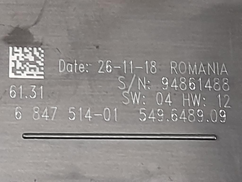 Interruttore Illuminazione 684751401 Bmw Serie 1 F20 Berlina 2012