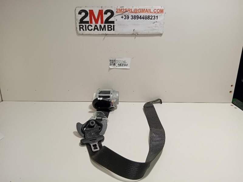 Cintura DI Sicurezza Sedile ANT DX 34230836A Opel Astra K 2016