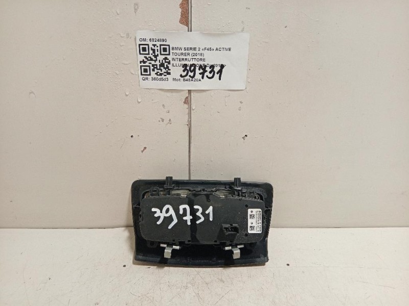Interruttore Illuminazione 6824890 Bmw Serie 2 F45 Active Tourer 2018