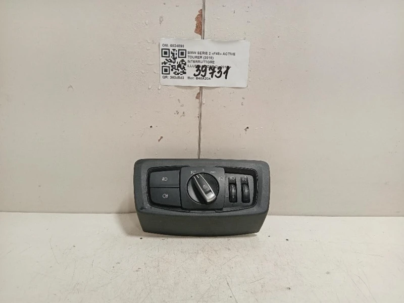 Interruttore Illuminazione 6824890 Bmw Serie 2 F45 Active Tourer 2018