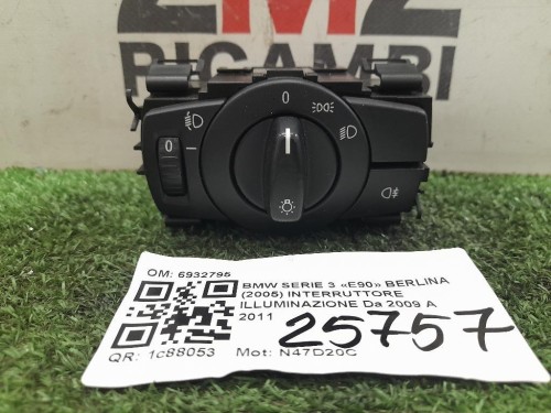 Interruttore Illuminazione 6932795 Bmw Serie 3 E90 Berlina 2005
