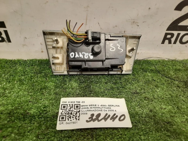 Interruttore Illuminazione 6 932 798 -03 Bmw Serie 3 E90 Berlina 2005