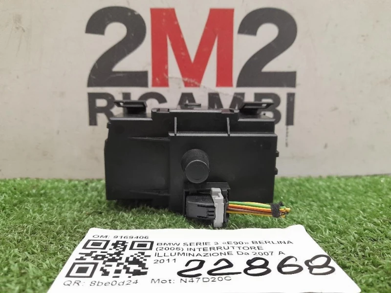 Interruttore Illuminazione 9169406 Bmw Serie 3 E90 Berlina 2005
