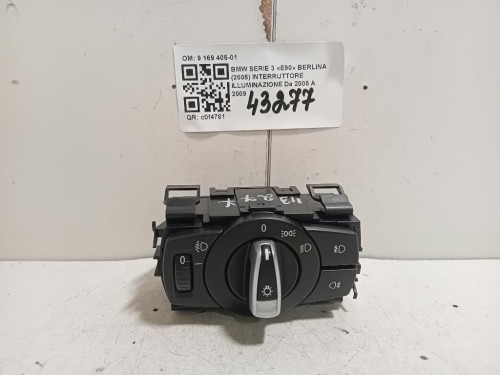 Interruttore Illuminazione 9 169 405-01 Bmw Serie 3 E90 Berlina 2005