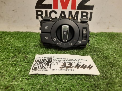 Interruttore Illuminazione 9 169 406-01 Bmw Serie 3 E91 Touring 2005