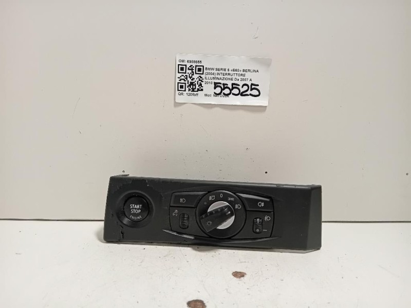 Interruttore Illuminazione 6988555 Bmw Serie 5 E60 Berlina 2004