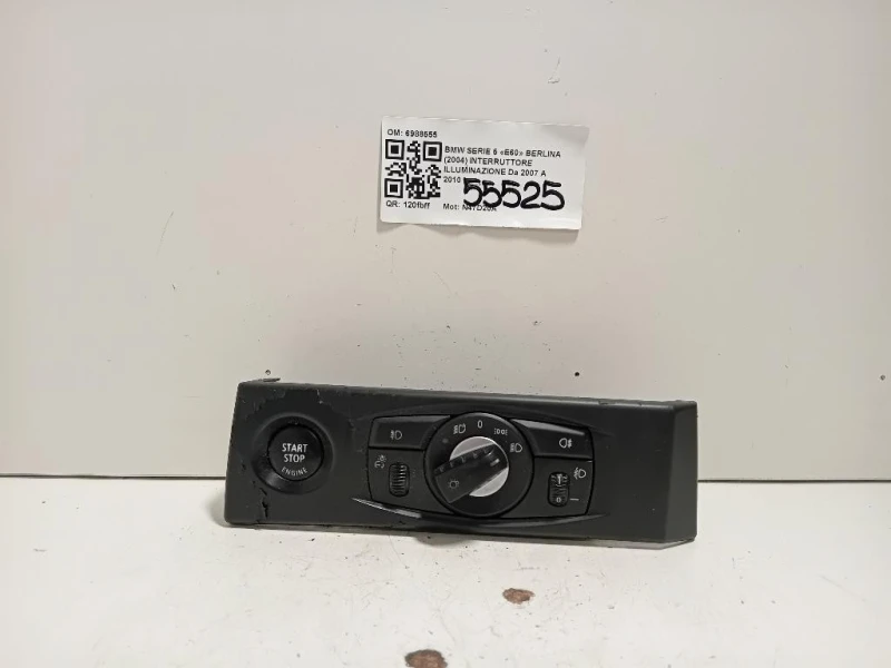 Interruttore Illuminazione 6988555 Bmw Serie 5 E60 Berlina 2004