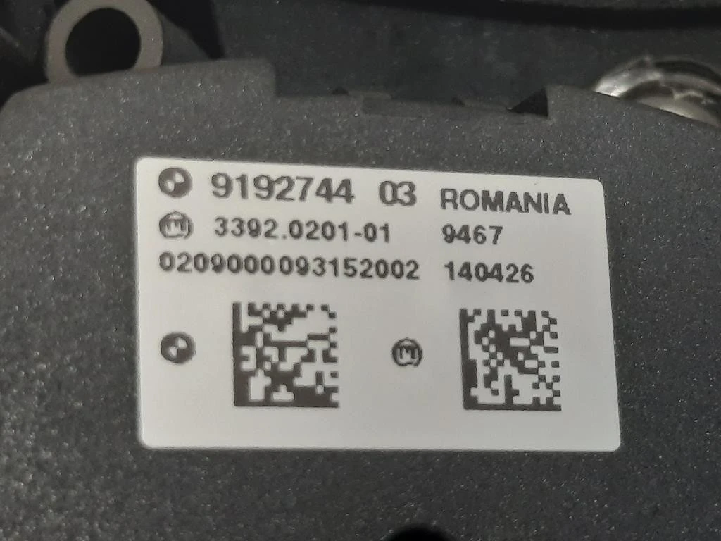 Interruttore Illuminazione 9192744 03 Bmw Serie 5 F07 GT 2010