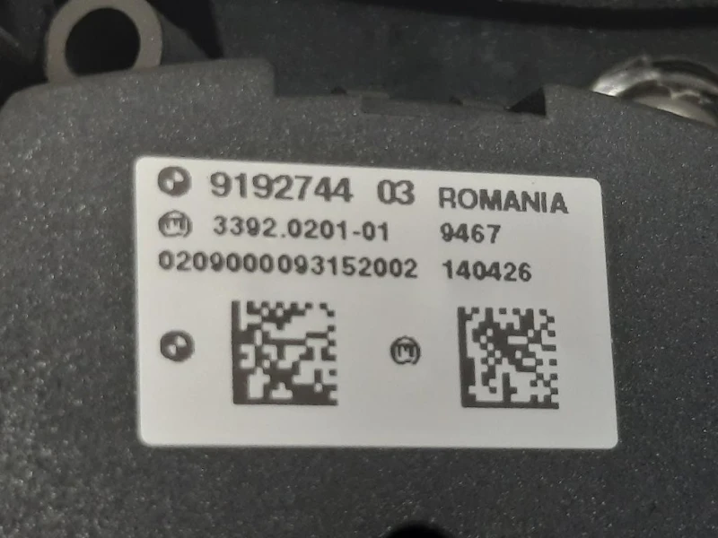 Interruttore Illuminazione 9192744 03 Bmw Serie 5 F07 GT 2010