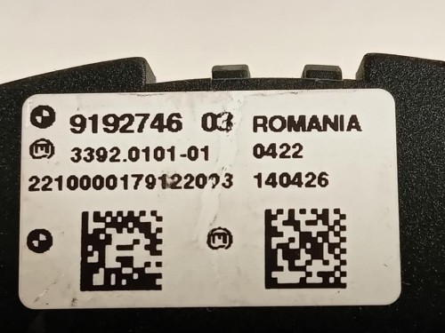 Interruttore Illuminazione 9192746 03 Bmw Serie 5 F10 Berlina 2010