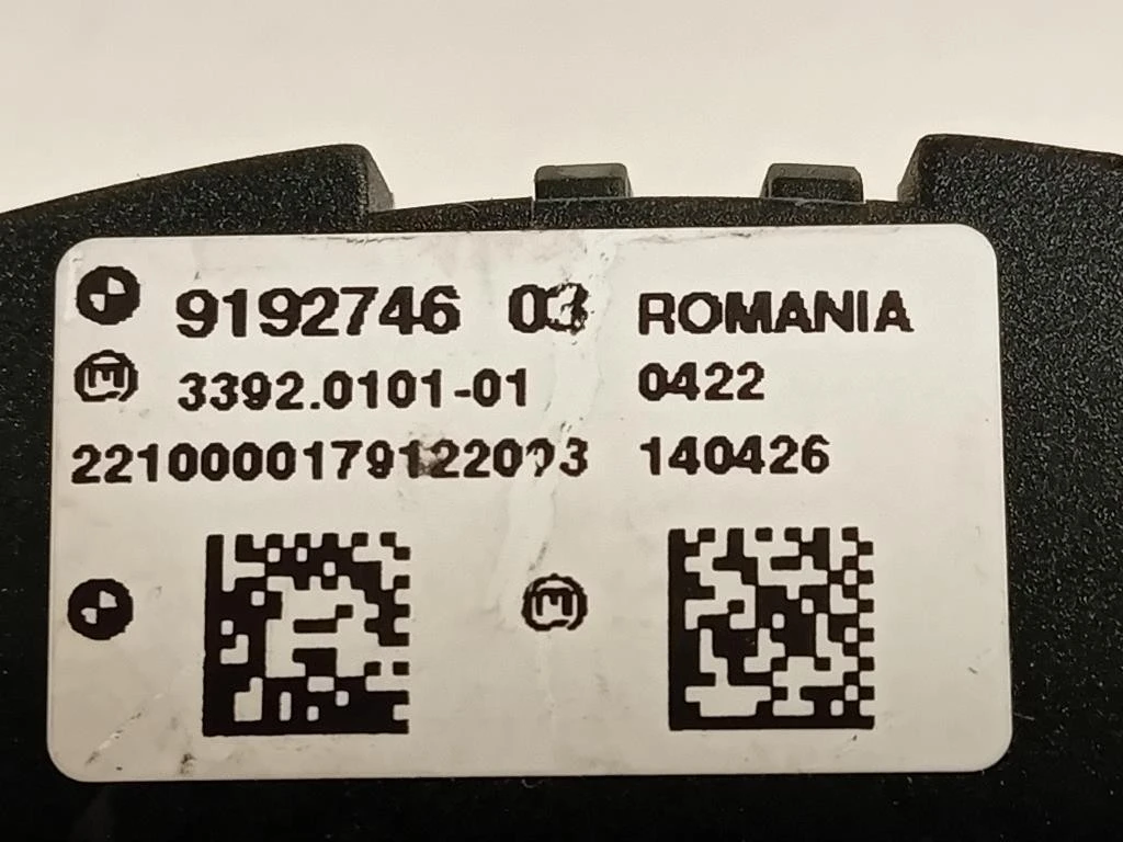 Interruttore Illuminazione 9192746 03 Bmw Serie 5 F10 Berlina 2010