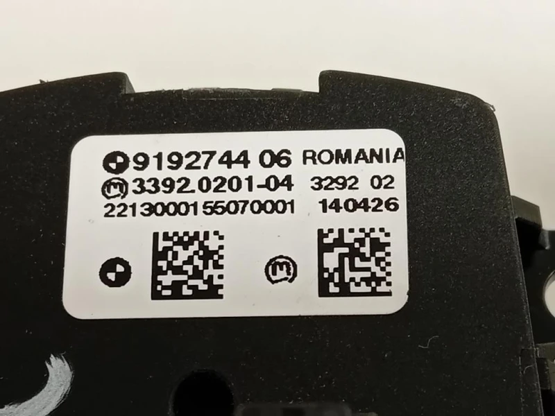 Interruttore Illuminazione 9192744 06 Bmw Serie 5 F10 Berlina 2010