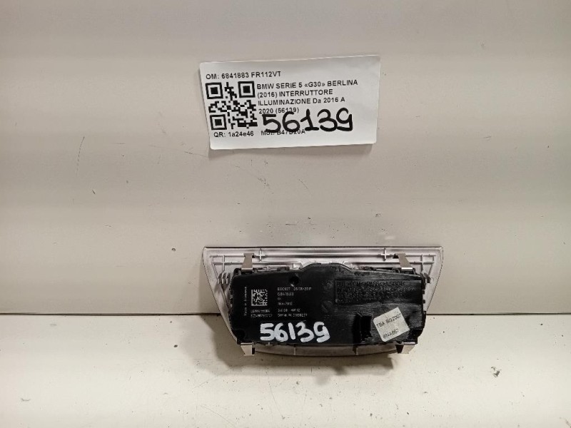 Interruttore Illuminazione 6841883 Bmw Serie 5 G30 Berlina 2016