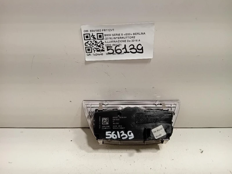 Interruttore Illuminazione 6841883 Bmw Serie 5 G30 Berlina 2016
