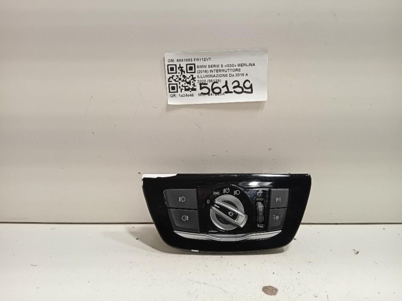 Interruttore Illuminazione 6841883 Bmw Serie 5 G30 Berlina 2016