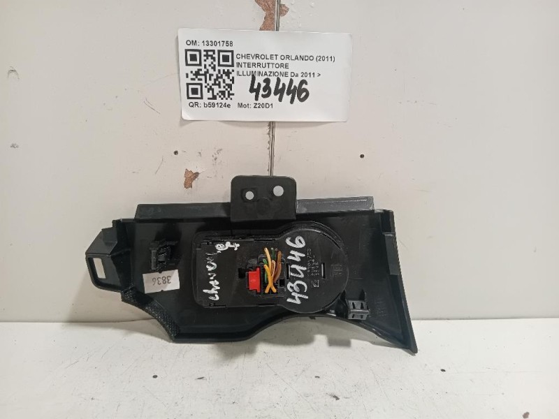Interruttore Illuminazione 13301758 Chevrolet Orlando 2011