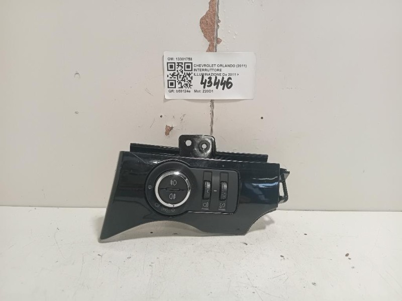 Interruttore Illuminazione 13301758 Chevrolet Orlando 2011