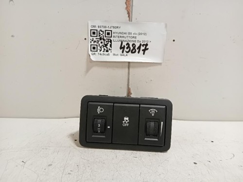 Interruttore Illuminazione 93700-1J750RY Hyundai I20 I 2012