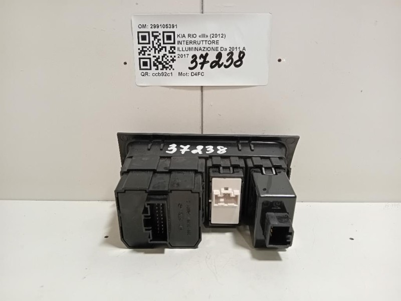 Interruttore Illuminazione 299105391 Kia RIO III 2012
