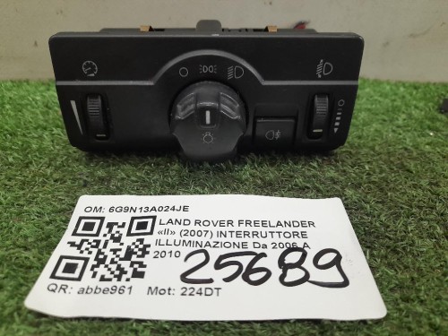 Interruttore Illuminazione 6G9N13A024JE Land Rover Freelander II 2007