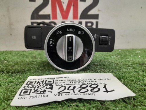 Interruttore Illuminazione A24690501509107 Mercedes Classe A W176 2015