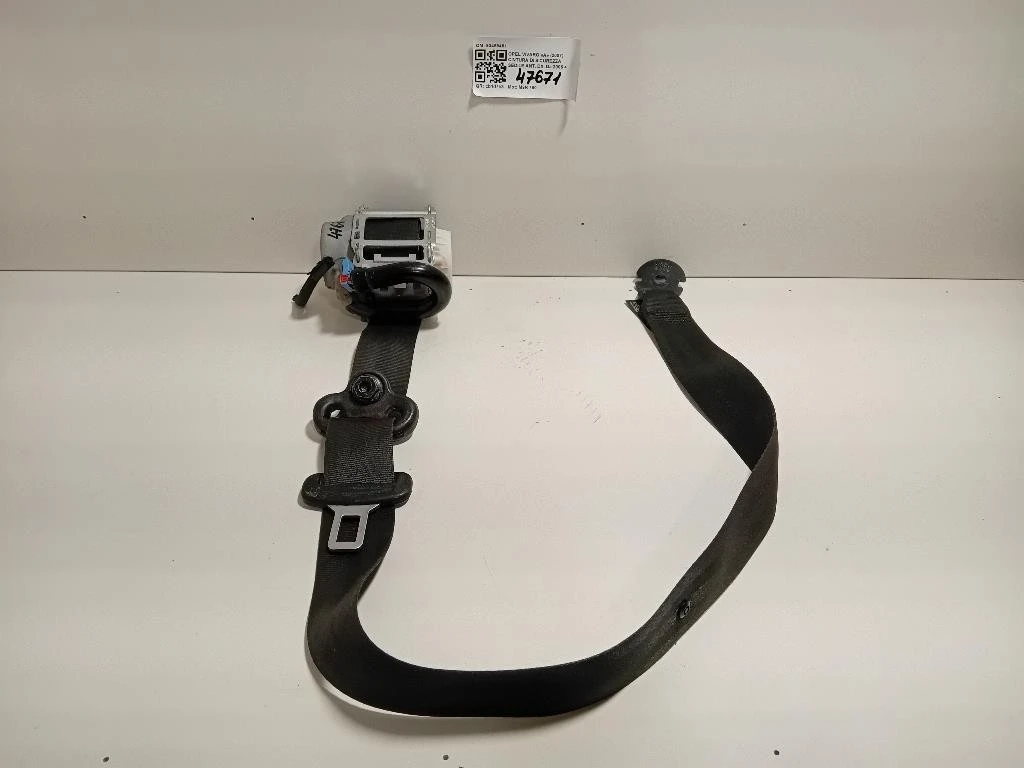 Cintura DI Sicurezza Sedile ANT DX 93459451 Opel Vivaro A 2007