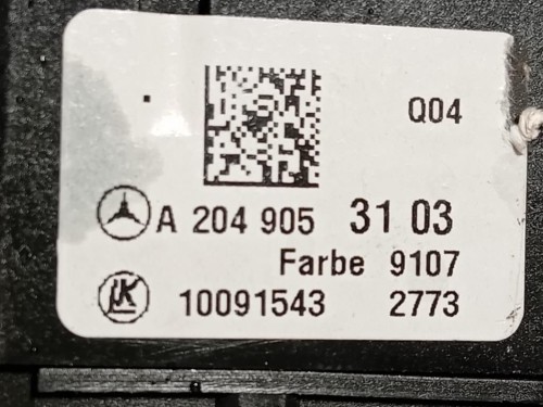Interruttore Illuminazione A2049053103 Mercedes Classe B W246 2012