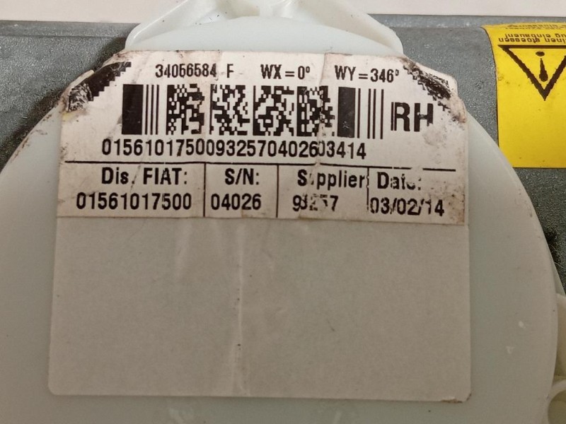 Cintura DI Sicurezza Sedile ANT DX 620611500 Opel Zafira C 2012