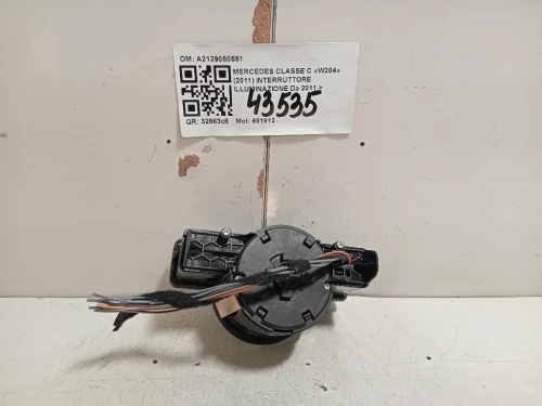 Interruttore Illuminazione A2129050551 Mercedes Classe C W204 2011
