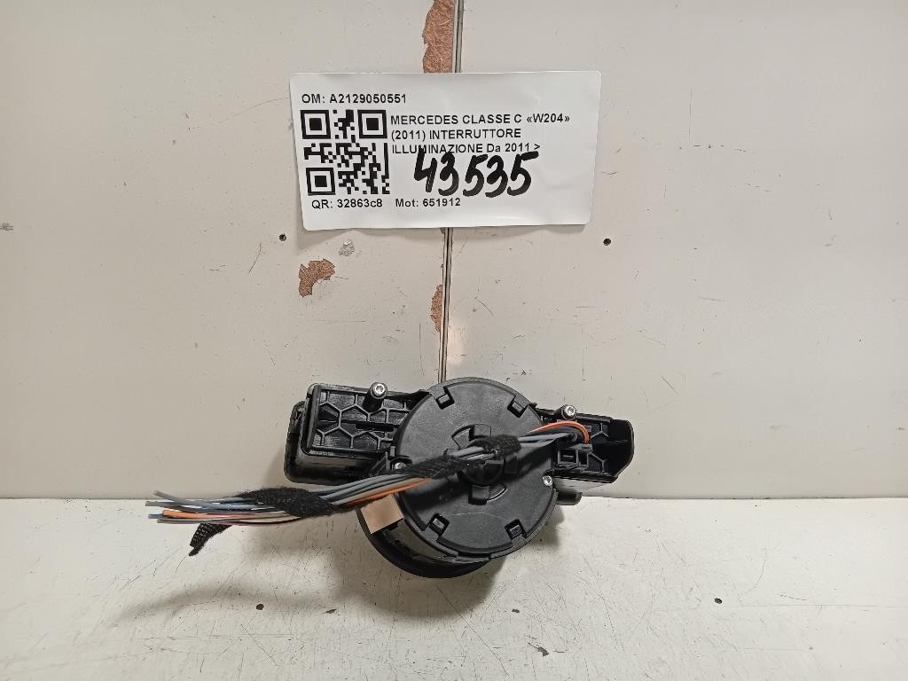 Interruttore Illuminazione A2129050551 Mercedes Classe C W204 2011