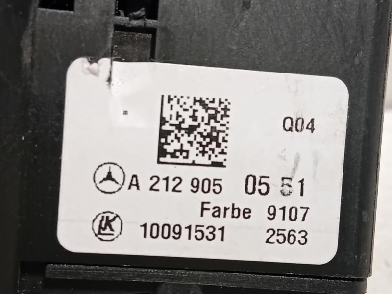 Interruttore Illuminazione A2129050551 Mercedes Classe C W204 2011