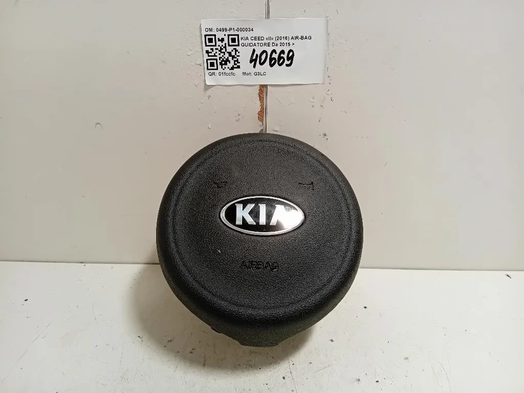 Air-bag Guidatore 0499-P1-000034 Kia CEED II 2016